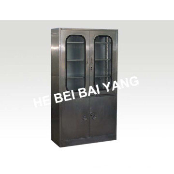 (C-4) Cabinet en acier inoxydable à quatre portes